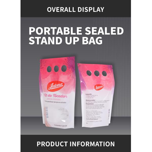 Стойте вверх полиэтиленовый пакет молнии с зубочисткой логотипа комплектует отверстие пальца 3