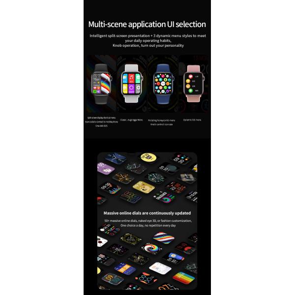 New High quality HW18 1.6inch  screen bluetooth call smart watch