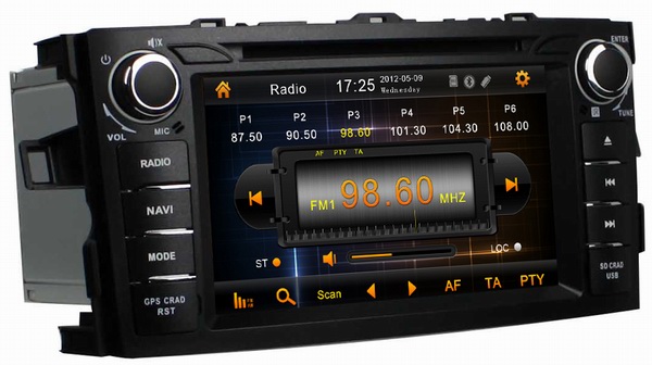 Car stereos radio bluetooth gps for Toyota Corolla /Auris 2012 OCB-7010