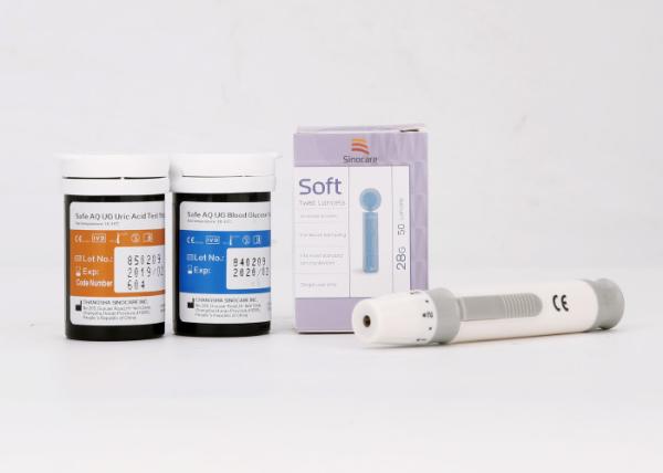 Safe UG Press Feeling Design Blood Sugar Level Test Kit With Code Chip Uric Acid  Blood glucose