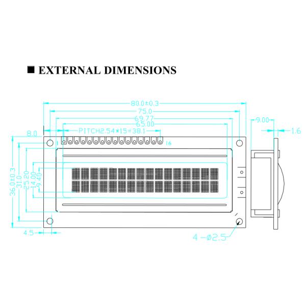 COB COG Segment TFT LCD Module Green Yellow Blue white Back Groud