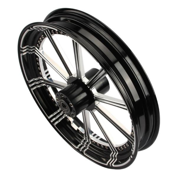 Balck Forged CNC Aluminum 26 x 3.5 Front 26 Inch Motorcycle Wheel for Harley