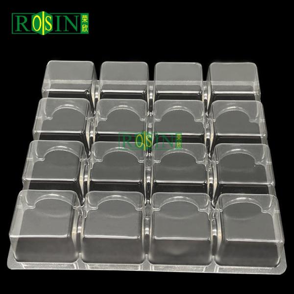 Transparent 16 Cavity Chocolate Tray Packing Plastic Thermoformed PET Customized