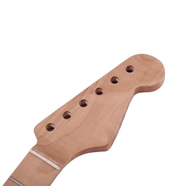 21 Frets Stratocaster Neck Maple Madeira Guitarra Elétrica Neck Substituição Skunk Stripe Truss Rod ajustável