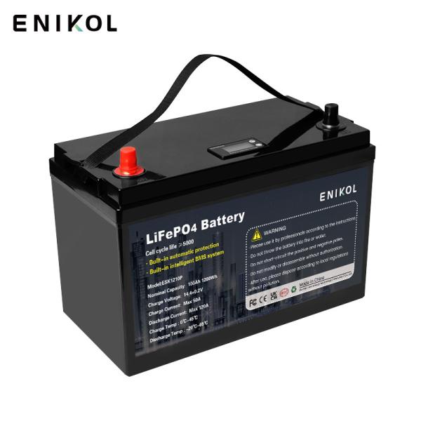 240h 24V Bateria de lítio Íon de lítio 12V 100ah Lifepo4 Bateria de armazenamento de energia