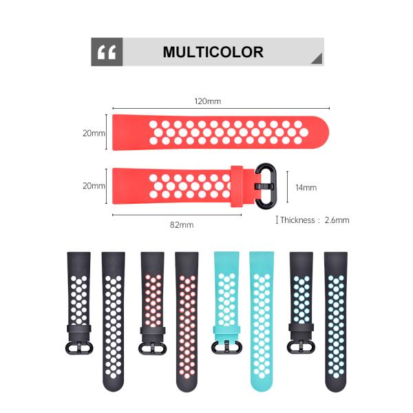Sporty TPE Soft Rubber Strap · Compatible With Xiaomi Mi Band 5 And 6