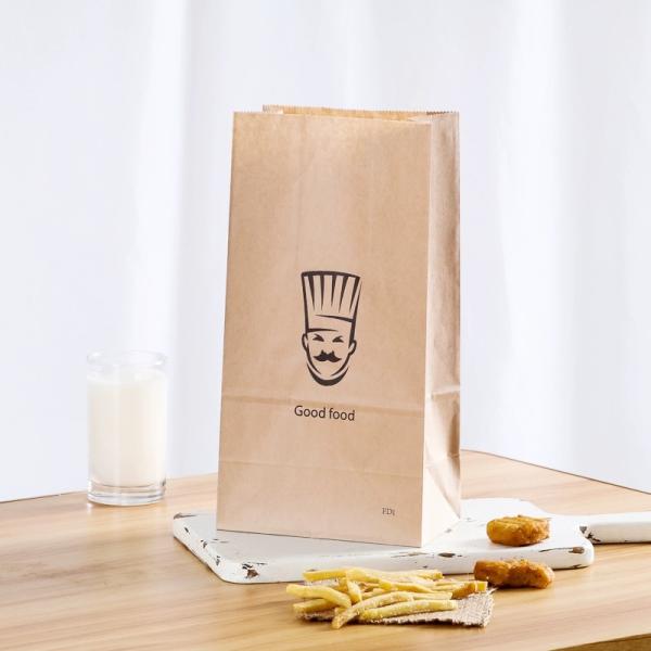 Напечатанный на заказ герметичный бумажный мешок для упаковки продуктов питания,Крафт бумажный мешок, мешки для упаковки продуктов питания