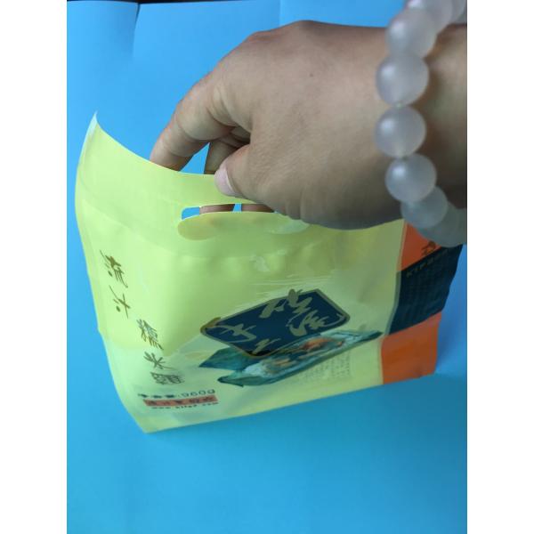 Custom Candy Snacks Medicine Packaging Poly Bags , Plastic Packing Bags Laminated Zipper Bags with hanger hole