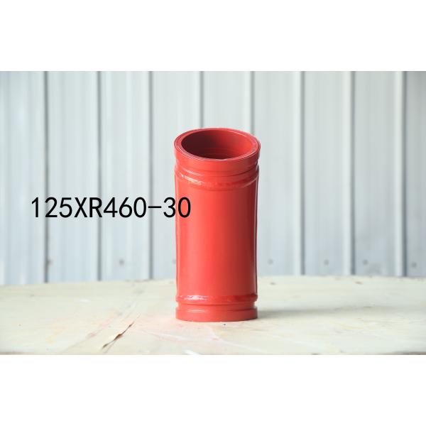 125*R460-30 Red White Orange Color Double Wear-resistant Material End elbow for Pump Trucks