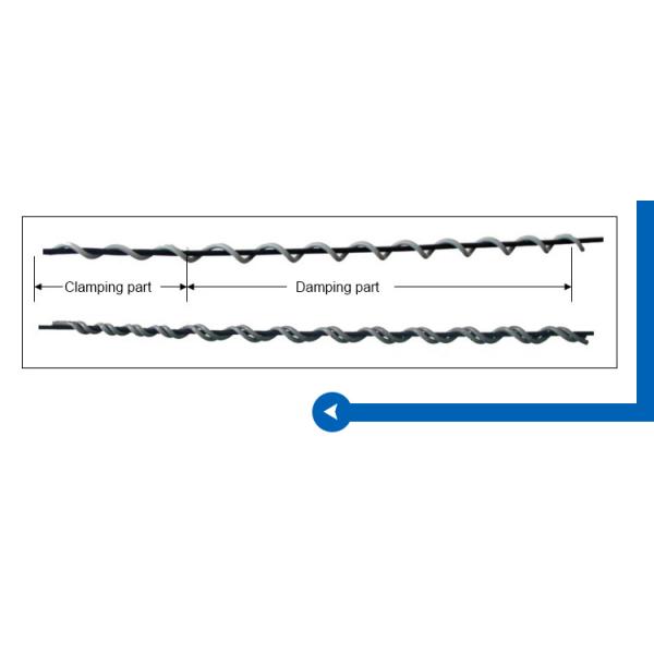 Пластиковый амортизатор колебаний винтовой спирали ISO9001 1300mm