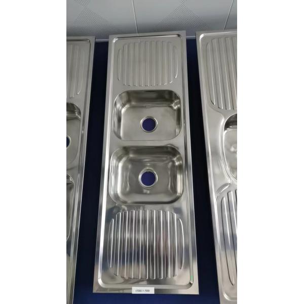 Lavadero de cocina de grado comercial con tablero de drenaje para establecimientos de alimentos ocupados