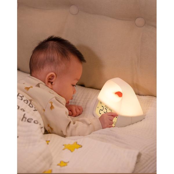 ABS Orange Dot Desk Clock for Bedroom Charming and Adorable Design Quartz Motivity