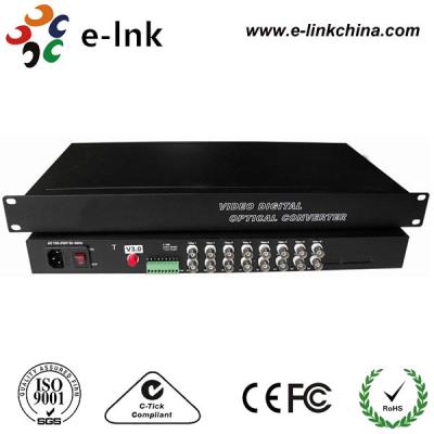 Um conector ótico video do conversor FC da fibra ótica do CCTV dos dados do retorno