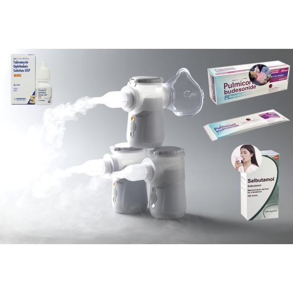 Съемный Nebulizer дома астмы батареи для кашля холодное 87% C.I. 1-4um