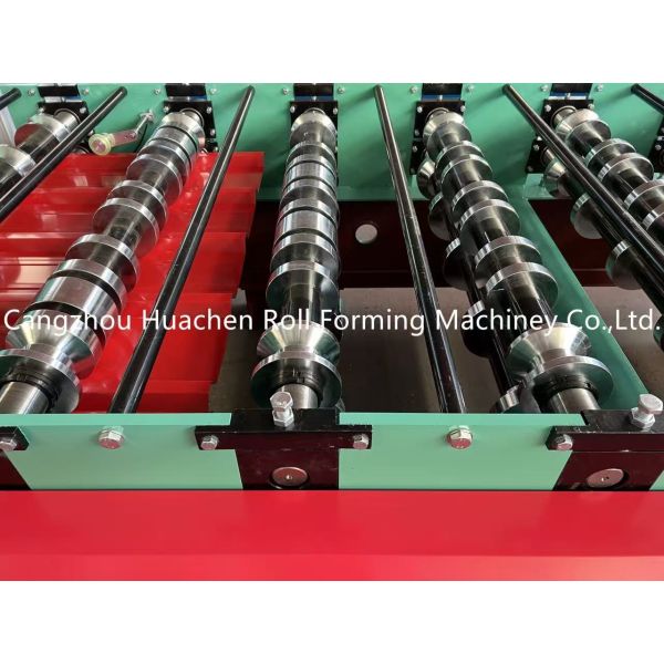 Galvanized Roofing Sheet Roll Forming Machine with 15m/min Speed, 45# Steel Quenching and Plating Rollers, and 380V 50Hz 3Phases Power