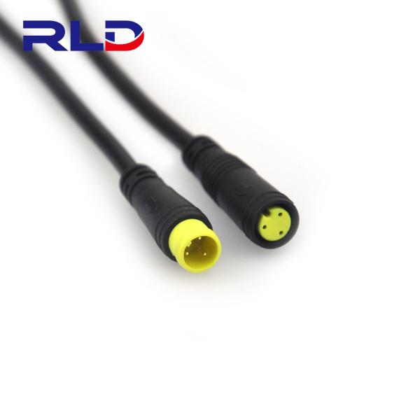 Conector do cabo distribuidor de corrente de Ebike 2 Pin Waterproof Connector Plug M8 IP65