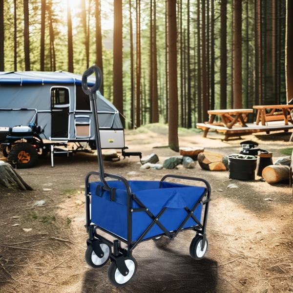 Removable Canopy Heavy Duty Collapsible Wagon Carts For  Storage