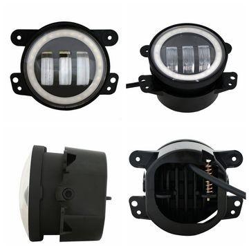 Black aluminum 4 Inch 30W Led Fog Lights DC12-15V  For Trucks Harley Motorcycles Stainless Steel Bracket