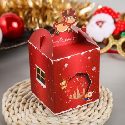 caixa de empacotamento de papel dos doces do presente feito sob encomenda do queque do presente do Natal