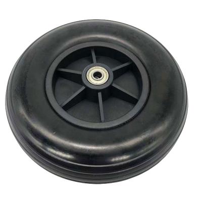 A espuma do plutônio e os PP retiram o núcleo do cinza preto dianteiro da roda 8inch 200mm do rodízio da cadeira de rodas