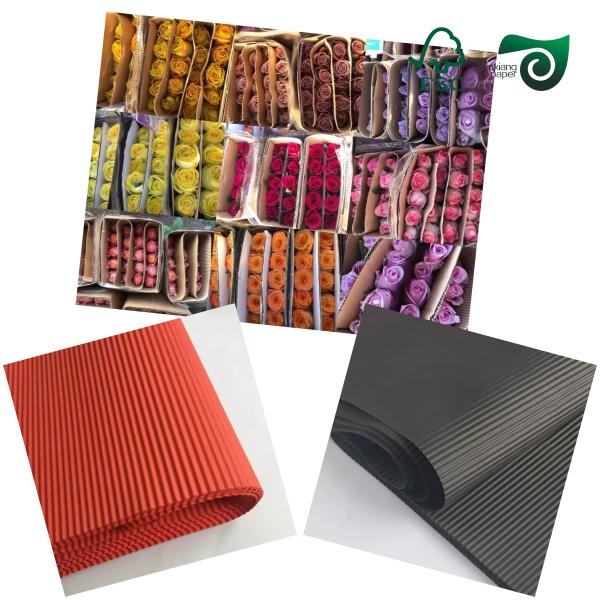 FSC E Flute Black Corrugated Paper Cardboard  110gsm 120gsm 150gsm Thickness