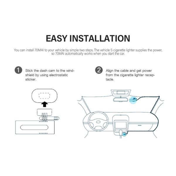 70mai 1S Car Dash Cam 1080p Car DVR Global Vision 70 Mai Dash Camera Car Black Box