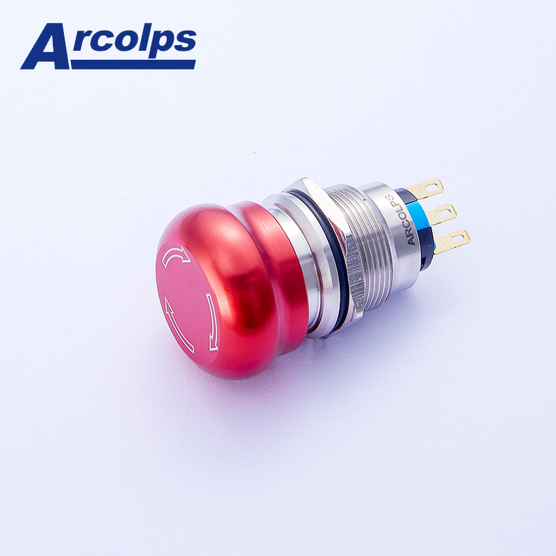 IP67 22mm Illuminated Push Button 2NO2NC Stainless Steel Momentary Switch