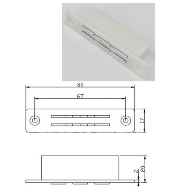 Office Home Plastic Heavy Duty Magnetic Door Catcher