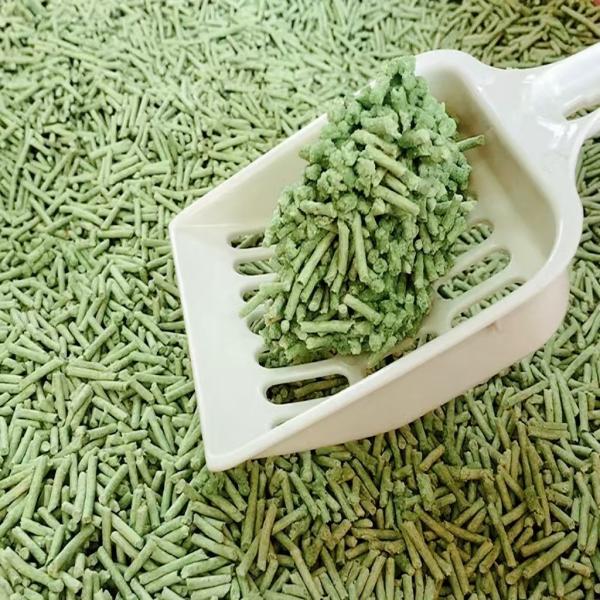 Nettoyage des animaux de compagnie Litter de thé vert de chat Contrôle des odeurs Feuilles de thé à bouillir Litter de chat