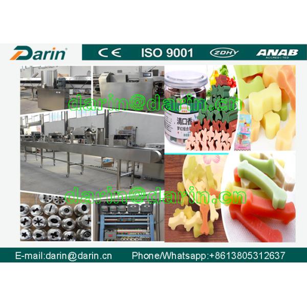 Новая ароматизированная стоматологическая линия по производству пищи для собак 100 кг/ч.