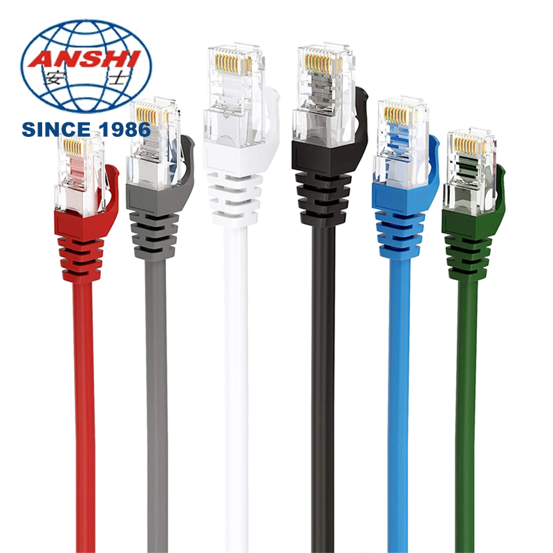 CAT6 RJ45 UTP Patch Cord 24AWG Black Bare Copper Network Ethernet LAN Cable