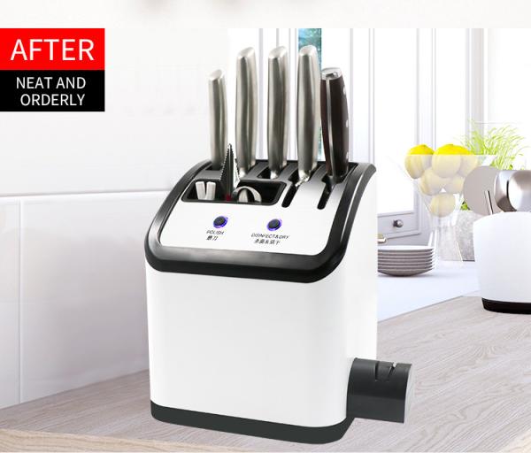 Modern Knife Storage Block with Bristles Perfect for Home Restaurant/ Bamsira_BSCI,FSC