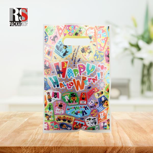Waterproof Fold Shopping Bag Recyclable Poly Plastic Bags Customized Logo Printing