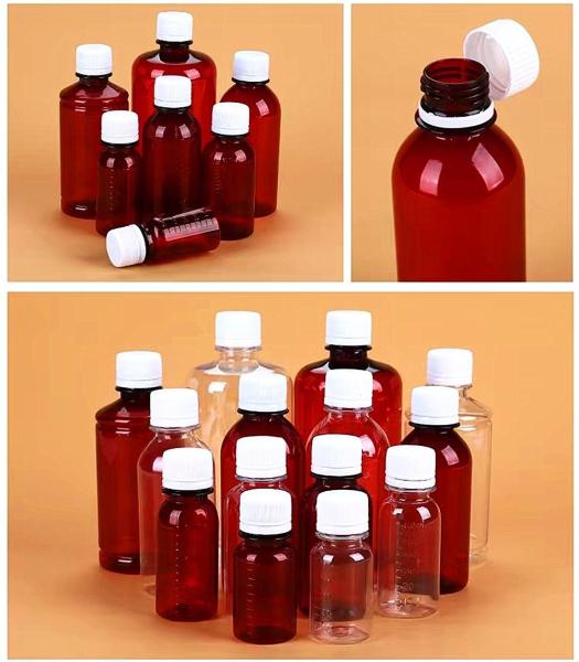 Pharmaceutical Medical Syrup Bottles Tamper Proof Cap Syrup Bottle Plastic