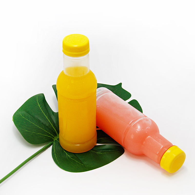 Бутылка 250ml сока прозрачного напитка пластиковая с крышкой винта