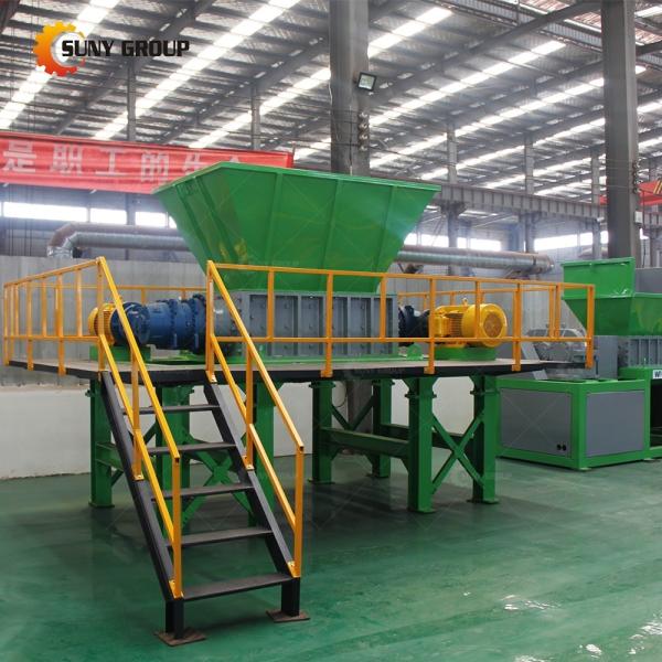Solid Hard Metal Waste Shredding Machine Double Shaft Shredder with 800-5000kg/h Capacity
