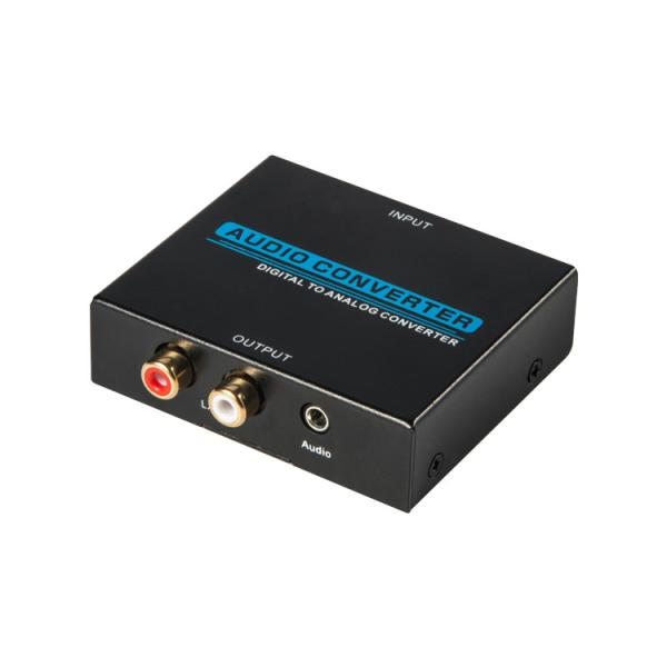 Digital to Analog，  + ，3.5mm Stereo Audio，AV Signal Converter