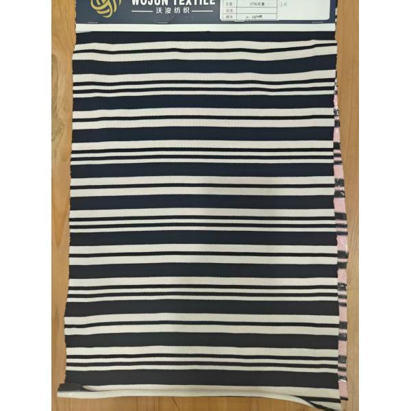 Cotton Double Yarn Striped Fabric [Factory Direct Supply] - Crisp And Washable Striped Knit Fabric T-Shirts/POLO Shirts,