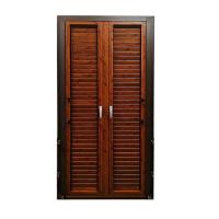 Rideaux de fenêtre en aluminium Facile à installer avec des accessoires chinois couleur bois