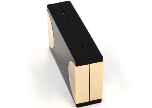 Black Box Golden Chain Acrylic Clutch Bag For Evening Banquet Metalic17 * 10 * 4.5