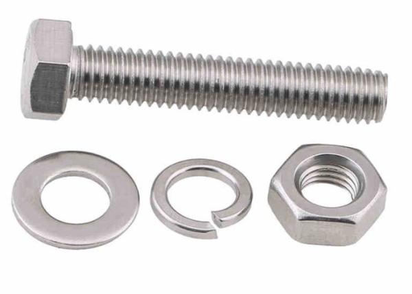 Hex Drive 8.8 Grade Stainless Steel Bolts 120 Thread Length Polished Hex Head Bolts 1 Pitch
