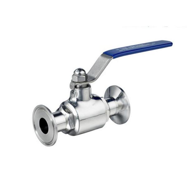 Two Pieces Clamped Stainless Steel Ball Valve , Manual Stainless Steel Valves And Fittings