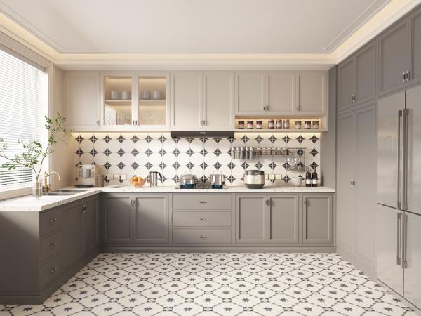 Home Furniture Luxury Modular Wooden Kitchen Cabinet Set Cabinetry