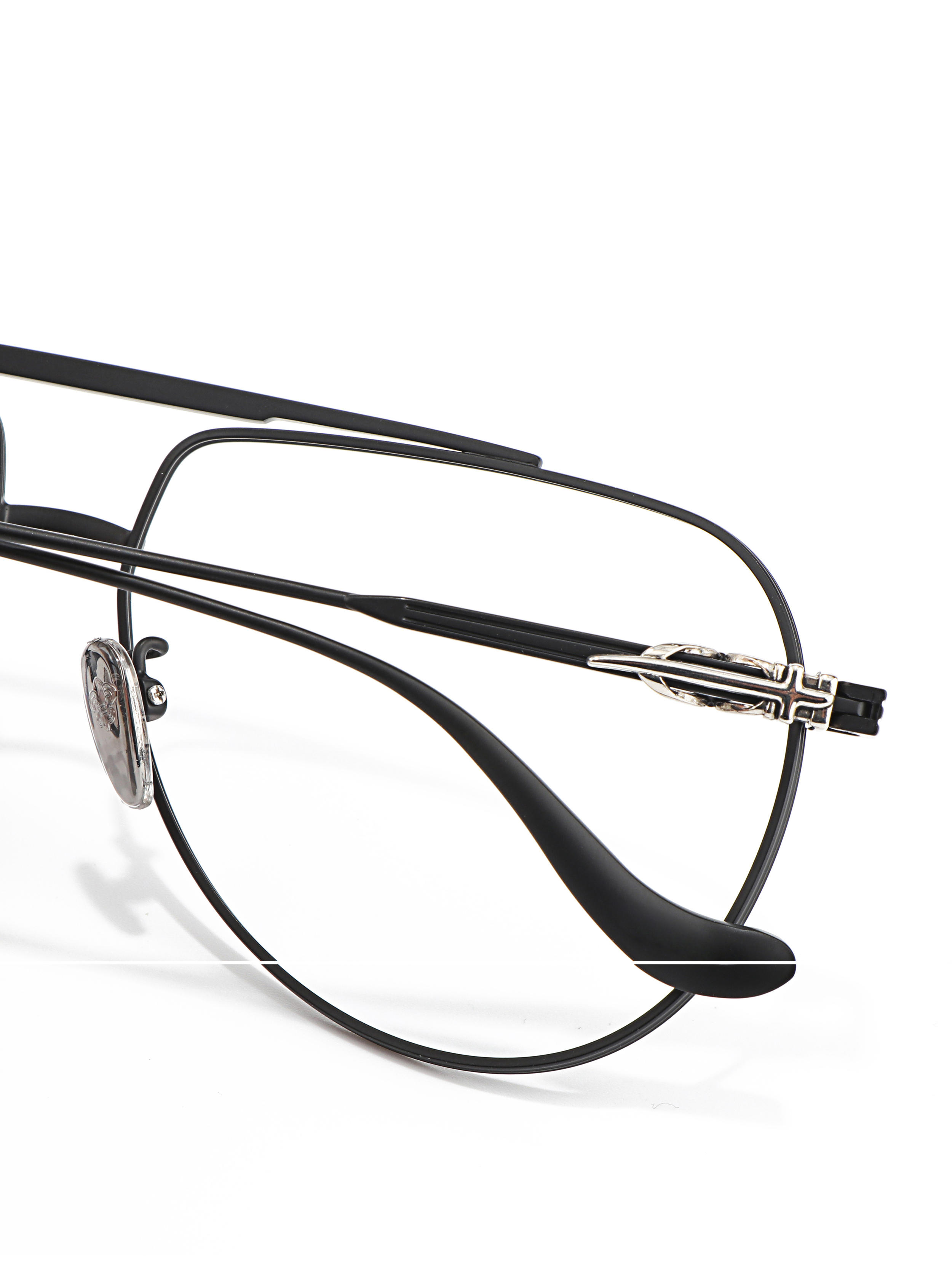 Latest Ultra Light Pure Titanium Optical Prescription Good Quality Double Glass Frame Motorcycle Medical Glasses Frame for Women