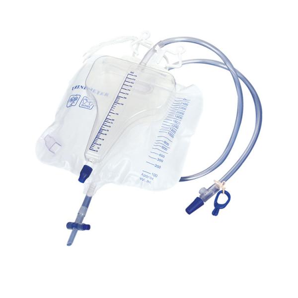 Клапан креста пользы t взрослой устранимой сумки дренажа метра мочи одиночный