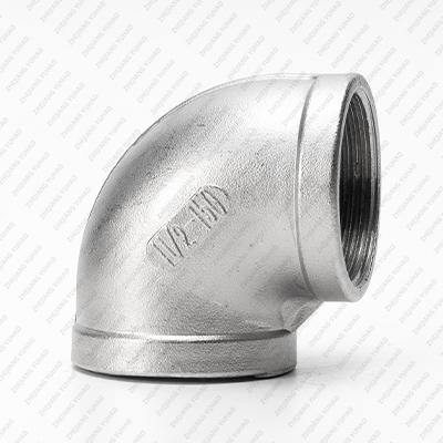 Raccord coudé à 90 degrés fileté femelle pour tube d'air et d'eau en acier inoxydable 304