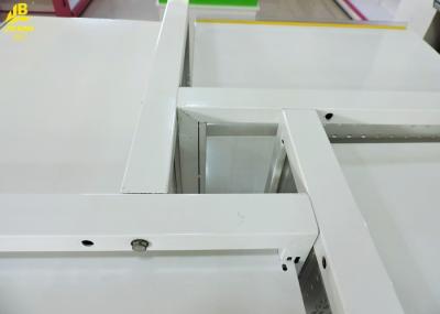 Durable Supermarket Storage Racks Four Side White Color Easy Assembly