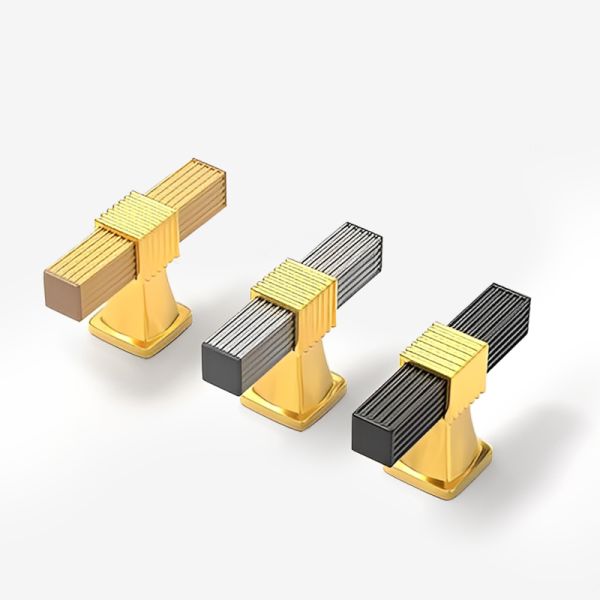 Two-tone Spliced Light Luxury European-style Handle for Wardrobe Cabinet Drawer Shoe Cabinet and Other Furniture Hardware