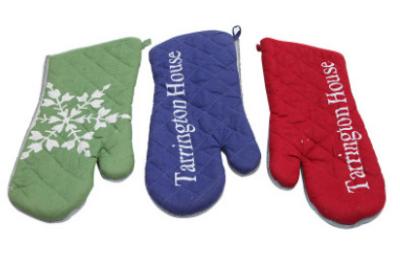 Custom Colors Pot Holder Gloves , Heat Proof Oven Gloves Flexible Operation 