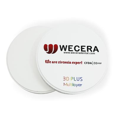 16 nuances 1050Mpa Yttria ont stabilisé la zircone haut Amann translucide Girrbach